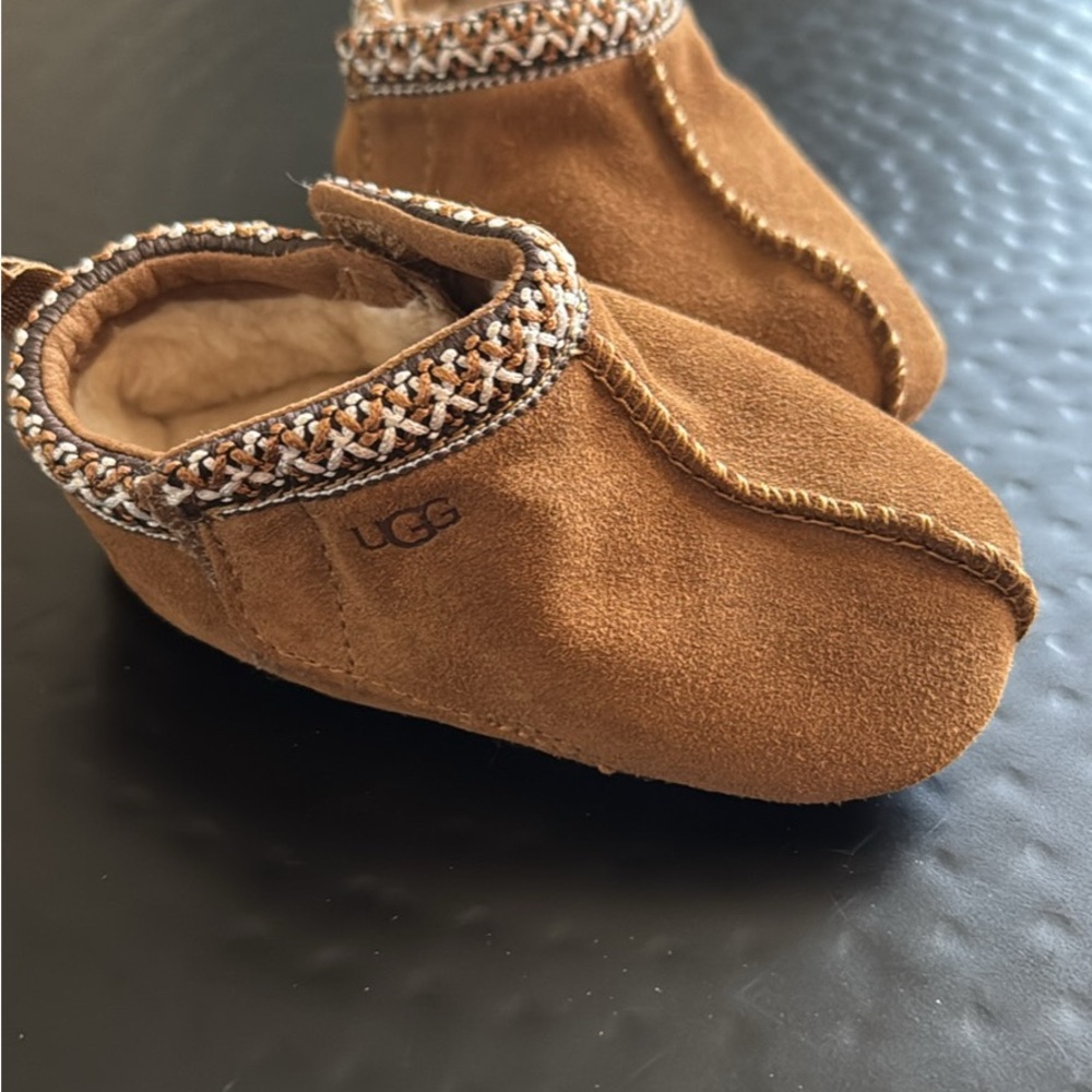 UGG Tan Suede Infant Booties